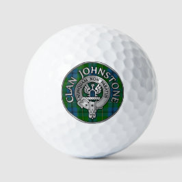 Clan Johnstone Wappen & Tartan Knot Golfball