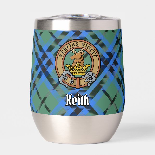 Clan Keith Crest sur Tartan (Avant)