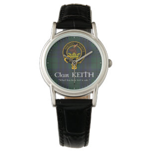 Clan Keith "lost" Wappen & Tartan watch Armbanduhr