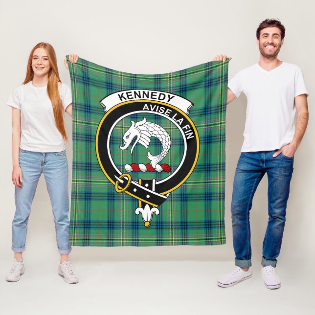 Clan Kennedy Ancient Tartan Kariert Fleecedecke (Beispiel)