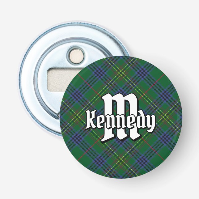 Clan Kennedy Tartan Bottle Opener Flaschenöffner (Vorderseite)