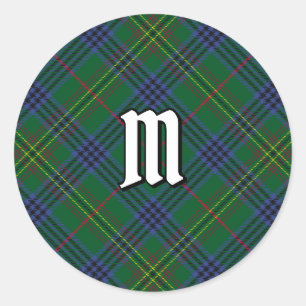 Clan Kennedy Tartan Runder Aufkleber