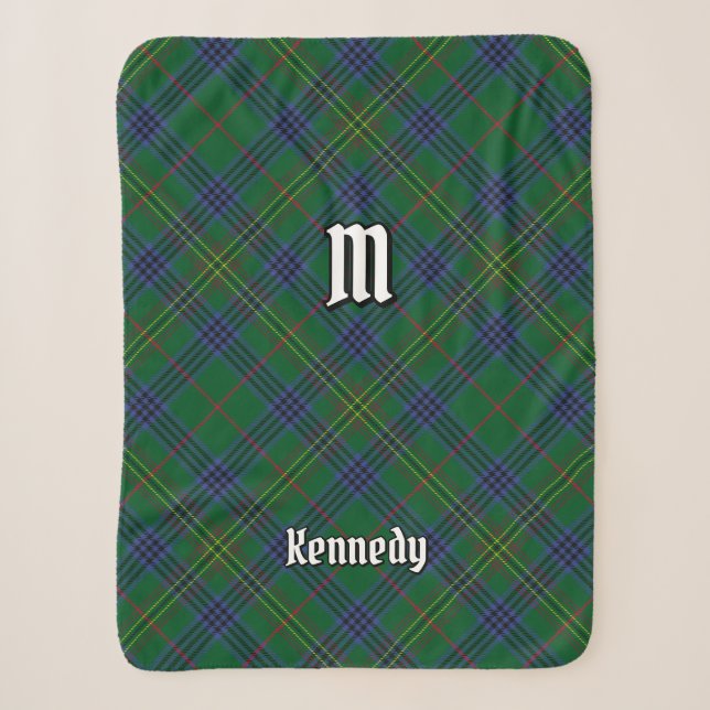 Clan Kennedy Tartan Sherpadecke (Vorderseite)