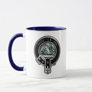 Clan Kennedy Wappen & Dress Tartan Tasse