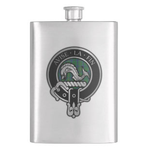 Clan Kennedy Wappen & Tartan Flask Flachmann