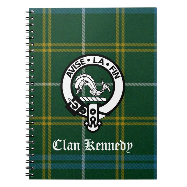 Clan Kennedy Wappen Tartan Notizblock (Vorderseite)