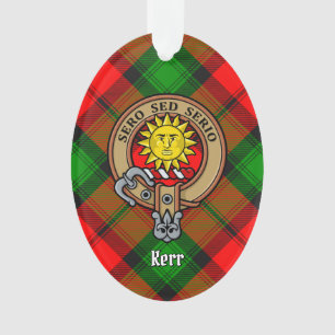 Clan Kerr Crest sur Tartan