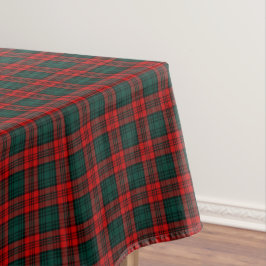 Clan Kerr Red and Forest Green Scottish Tartan Tischdecke