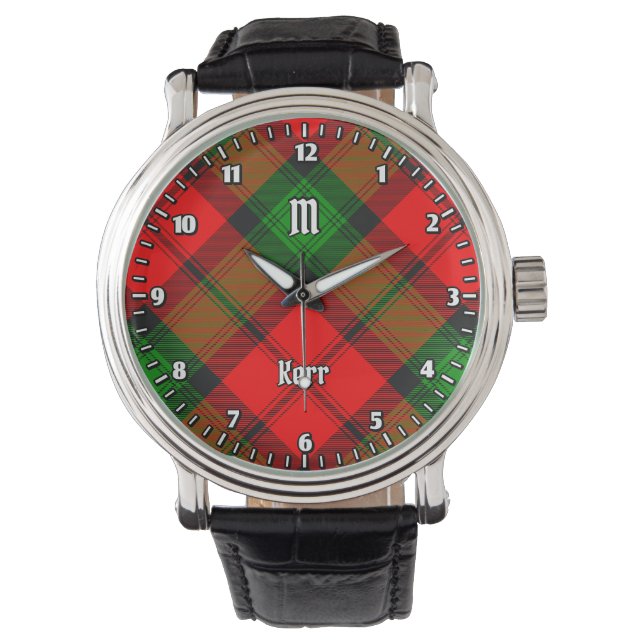 Clan Kerr Tartan Armbanduhr (Vorderseite)