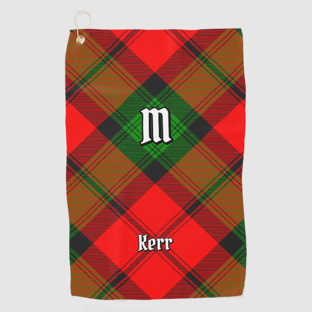 Clan Kerr Tartan Golfhandtuch (Vorderseite)