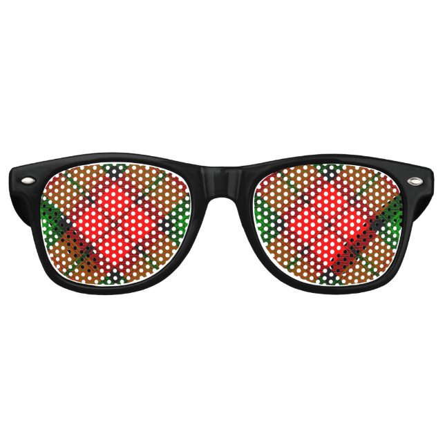Clan Kerr Tartan Partybrille (Vorderseite)