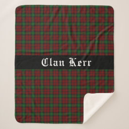 Clan Kerr Tartan Pattern Sherpadecke