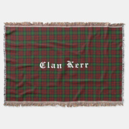 Clan Kerr Tartan Throw Blanket Decke