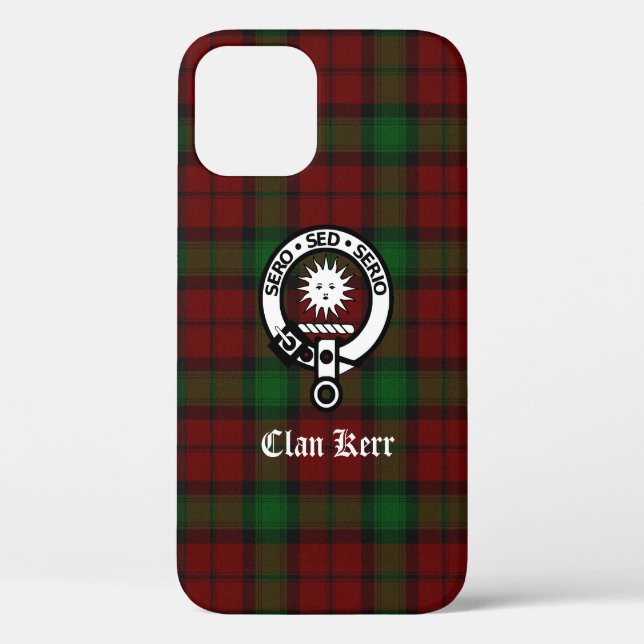 Clan Kerr Wappen Abzeichen Tartan Case-Mate iPhone Hülle (Rückseite)