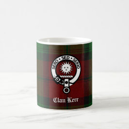 Clan Kerr Wappen Abzeichen Tartan Kaffeetasse