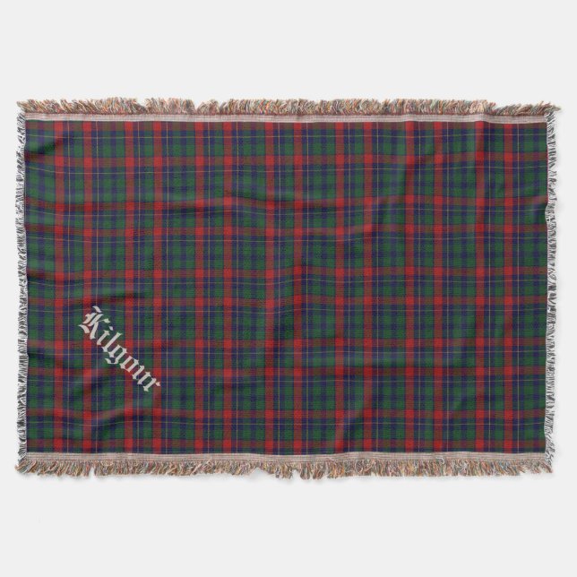 Clan Kilgour Tartankarierte kundenspezifische Decke (Vorderseite)