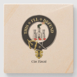 Clan Kincaid Sandstein-Untersetzer Steinuntersetzer