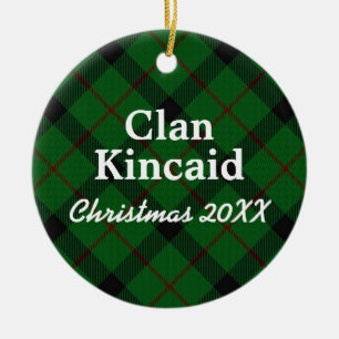 Clan Kincaid ScottishTartan Keramikornament
