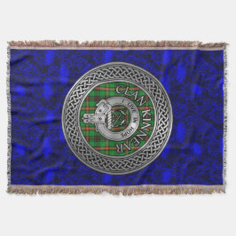 Clan Kinnear Wappen & Tartan Knot Decke