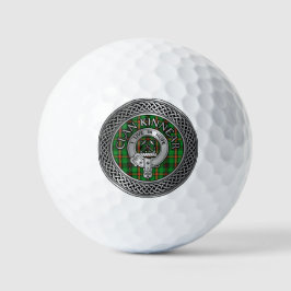 Clan Kinnear Wappen & Tartan Knot Golfball