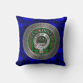 Clan Kinnear Wappen & Tartan Knot Kissen