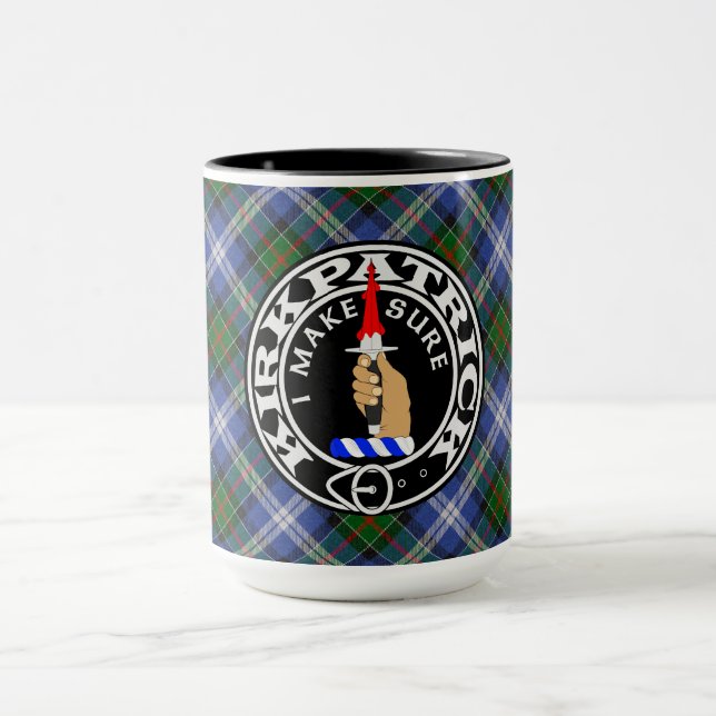 Clan Kirkpatrick Society tartan Tasse (Zentrum)