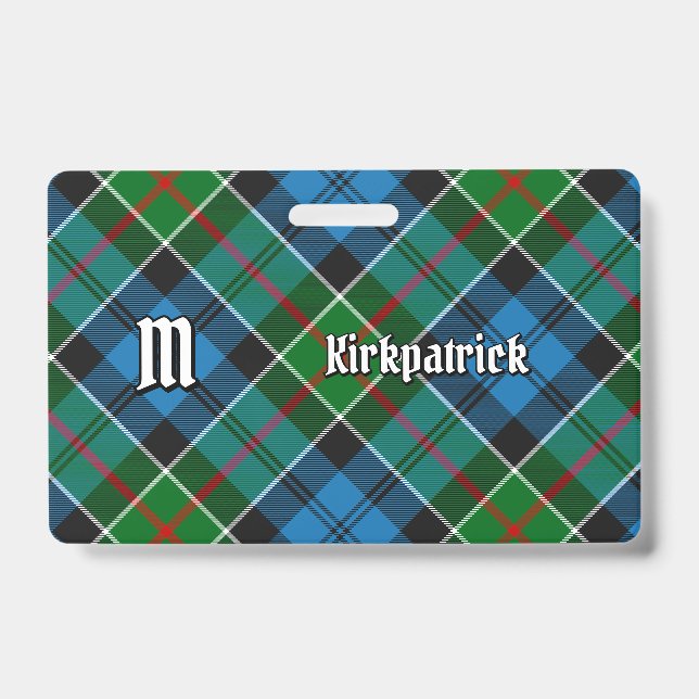Clan Kirkpatrick Tartan Ausweis (Vorderseite)