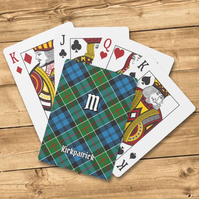 Clan Kirkpatrick Tartan Spielkarten (Von Creator hochgeladen)