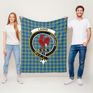 Clan Laing Jagd Tartan Kariert Fleecedecke