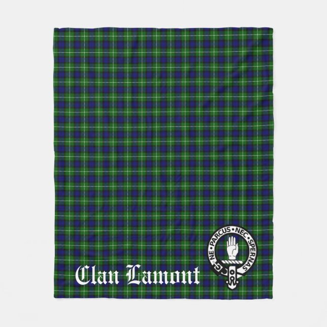 Clan Lamont Tartan Fleecedecke (Vorderseite)
