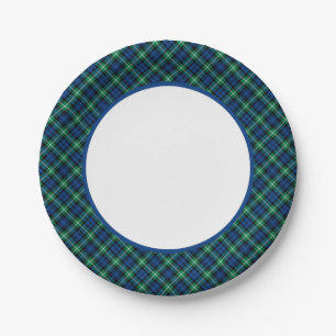 Clan Lamont Tartan-Grenze Pappteller