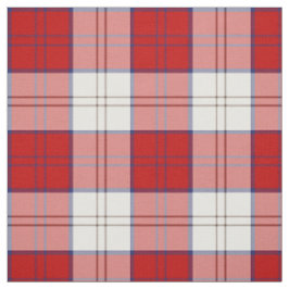 Clan Lennox Kleidertartan-rotes und weißes Stoff
