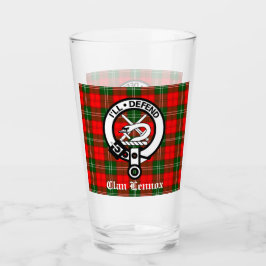 Clan Lennox Wappen Abzeichen & Tartan Glas