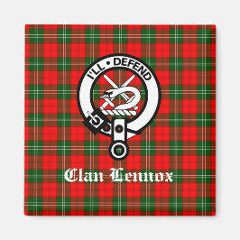 Clan Lennox Wappen Abzeichen & Tartan Magnet