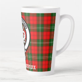 Clan Lennox Wappen Abzeichen & Tartan Milchtasse