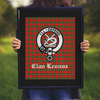 Clan Lennox Wappen Abzeichen & Tartan