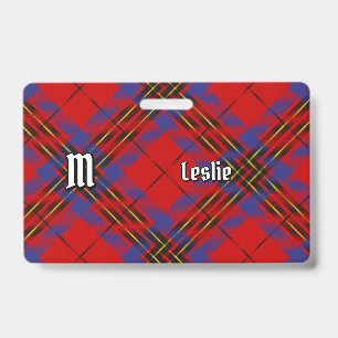 Clan Leslie Red Tartan Ausweis