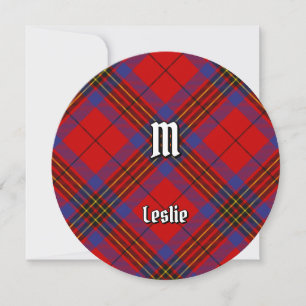 Clan Leslie Red Tartan Einladung