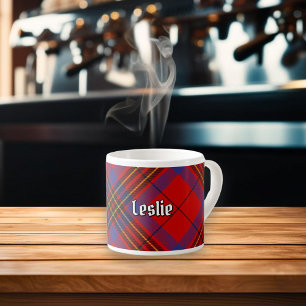 Clan Leslie Red Tartan Espressotasse