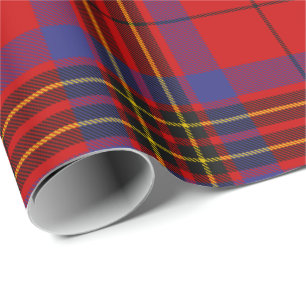 Clan Leslie Red Tartan Geschenkpapier