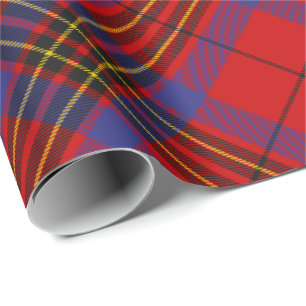Clan Leslie Red Tartan Geschenkpapier
