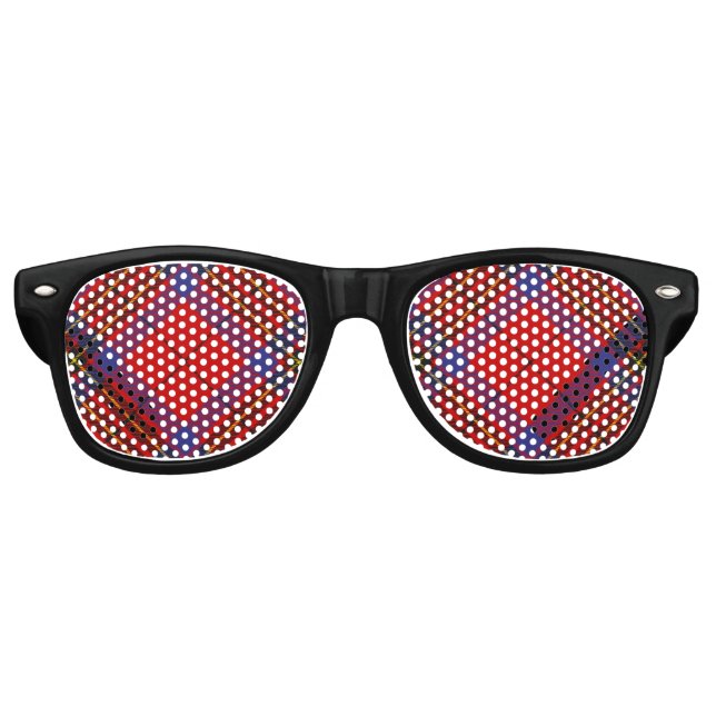 Clan Leslie Red Tartan Partybrille (Vorderseite)