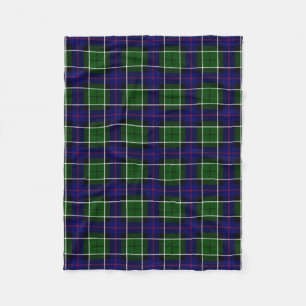 Clan Leslie Tartan Kariert Fleecedecke