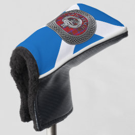 Clan Leslie Wappen & Tartan Knot Golf Headcover