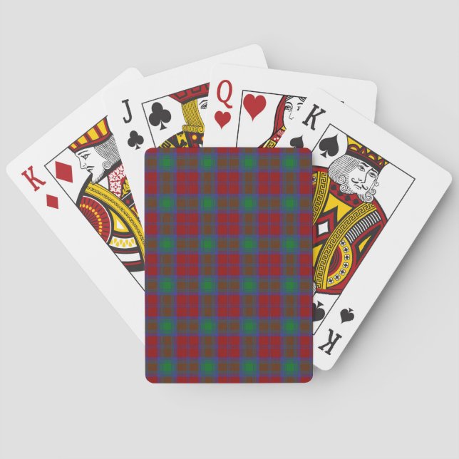 Clan-LindsayTartan Spielkarten (Rückseite)