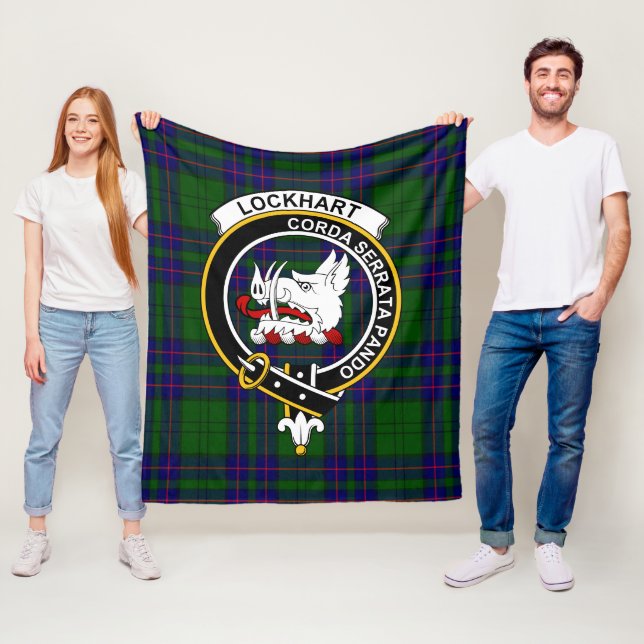 Clan Lockhart Modern Tartan Kariert Fleecedecke (Beispiel)