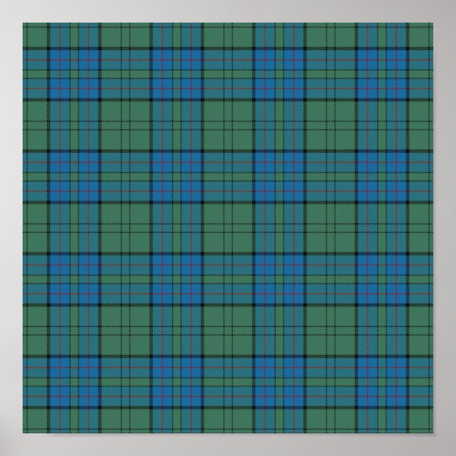 Clan Lockhart Tartan - Digitaler Download Poster (Vorne)