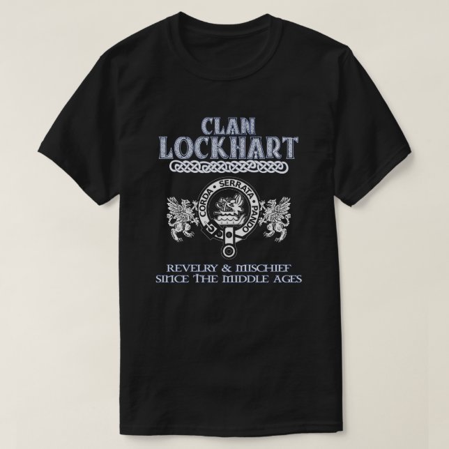 Clan Lockhart Wappen Scottish Clans Scottish Surna T-Shirt (Design vorne)