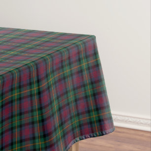 Clan-Logan-Marine-Blau und grüner schottischer Tischdecke