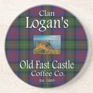 Clan Logans Old Fast Castle Coffee Co. Getränkeuntersetzer